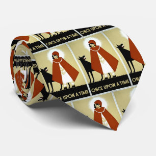 Once Upon a Time Poster, Red Riding Hood and Wolf Neck Tie