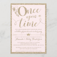 Once Upon A Time Princess Baby Shower Invitation