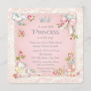 Once Upon a Time Princess Baby Shower Invitation