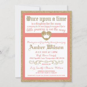 Once Upon a Time Princess Baby Shower Invitation