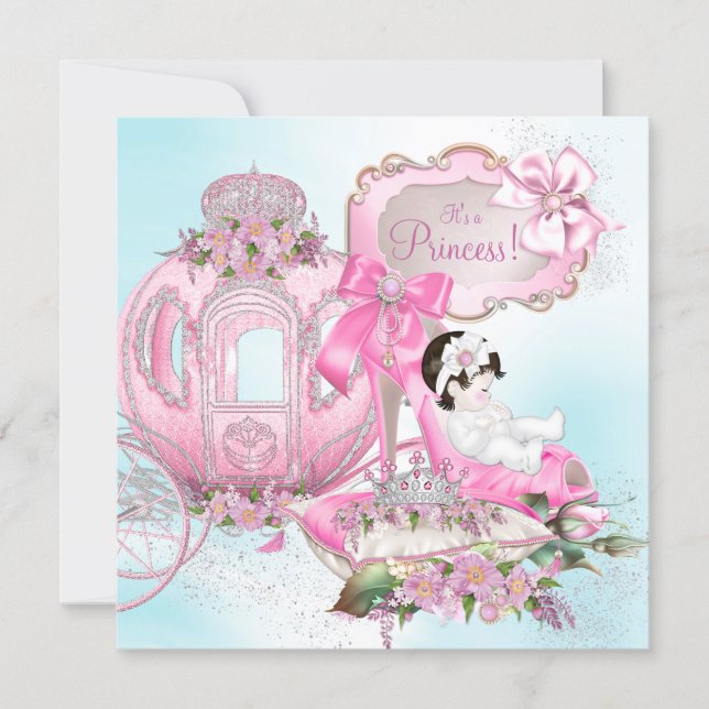 Once Upon a Time Princess Baby Shower Invitation (Front)