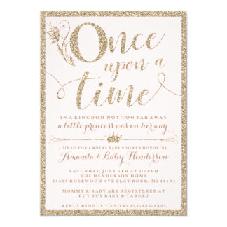 Once Upon A Time Princess Baby Shower Invitation