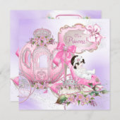 Once Upon a Time Princess Baby Shower Purple Pink Invitation (Front/Back)
