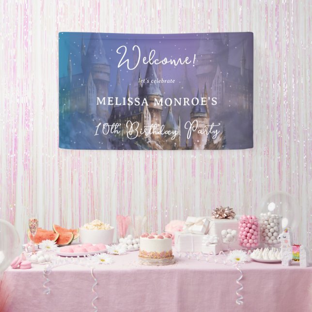 Once upon a time Princess Birthday Banner (Party)