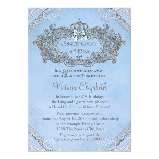 Once Upon A Time Princess Birthday Card Zazzle Once Upon A Time Princess Birthday Card