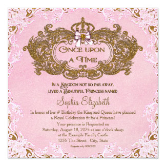 princess themed birthday party invitations