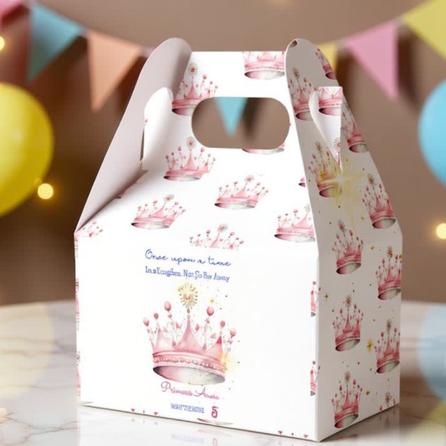 Once upon a time, Princess Birthday Favor Boxes (Creator Uploaded)