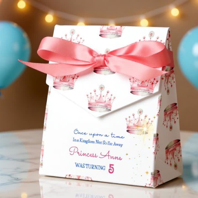 Once upon a time, Princess Birthday Favor Boxes (Creator Uploaded)