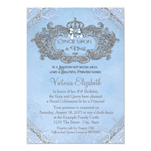 once upon a time invitations zazzle