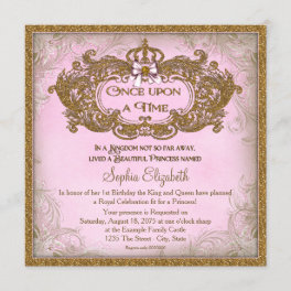 Once Upon a Time Princess Birthday Invitation