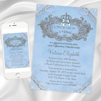 Once Upon A Time Princess Birthday Invitation by InvitationCentral at Zazzle