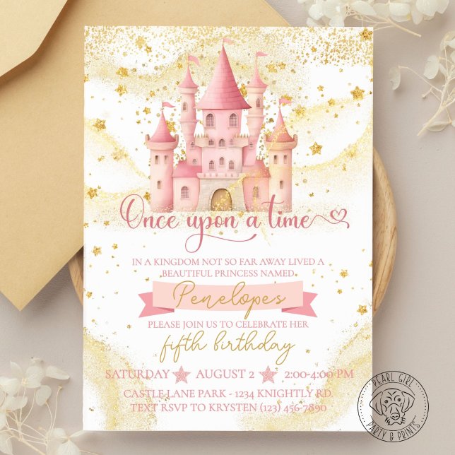 Once Upon a Time Princess Birthday Invitation (Creator Uploaded)