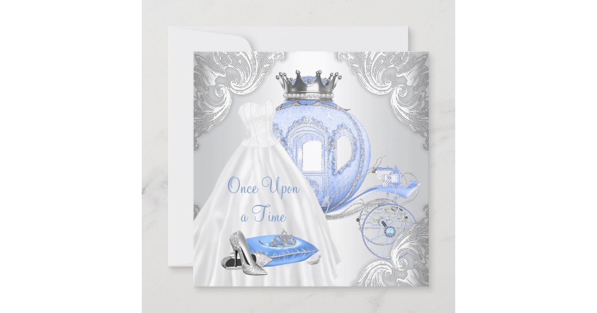 Once Upon A Time Princess Birthday Party Invitation Zazzle Com Once Upon A Time Princess Birthday Party Invitation Zazzle Com