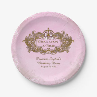 Once Upon a Time Princess Birthday Party Paper Plate