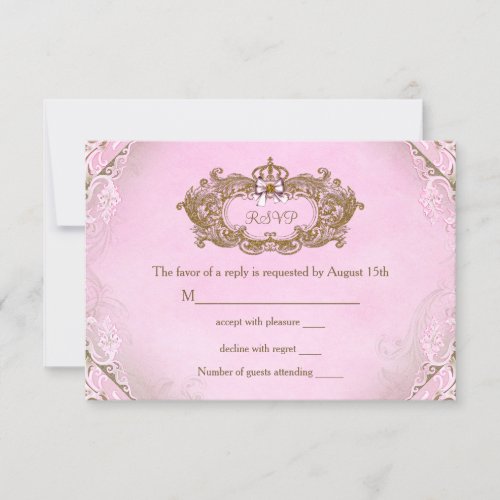 Once Upon a Time Princess Birthday RSVP