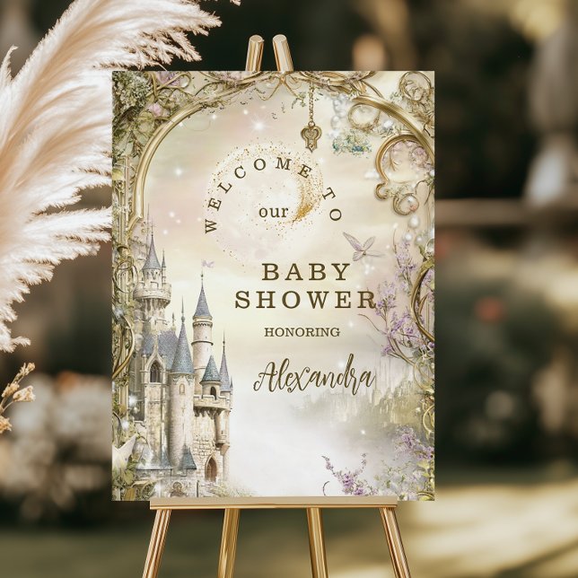 Once Upon a Time Princess Castle Baby Shower Foam Board (Creator Uploaded)