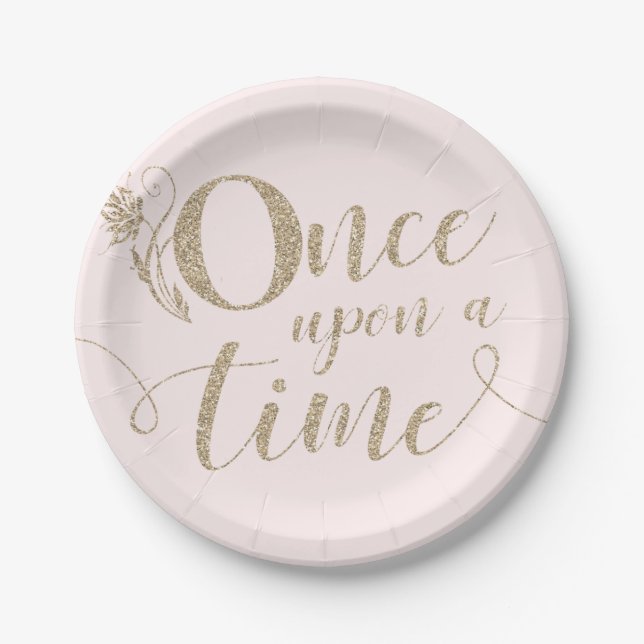 Once Upon A Time Princess Paper Plates (Front)