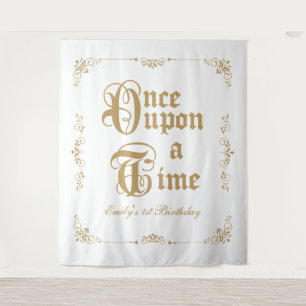 Once upon a time royal party photobooth backdrop