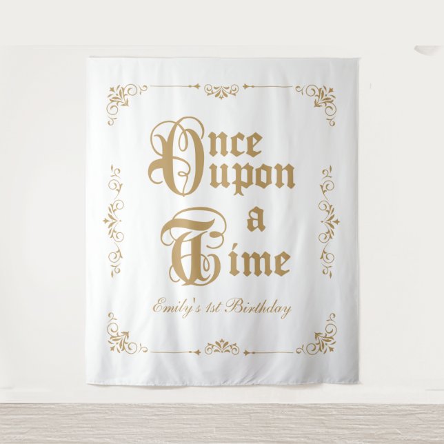 Once upon a time royal party photobooth backdrop (Front)