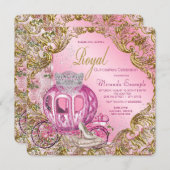 Once Upon a Time Royal Princess Quinceañera Invitation (Front/Back)