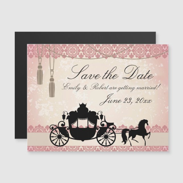Once Upon a Time Save the Date Magnetic Invitation (Front/Back)