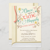Once Upon a Time Storybook Baby shower invitation (Front/Back)
