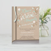 Once Upon a Time Storybook Baby shower invitation (Standing Front)