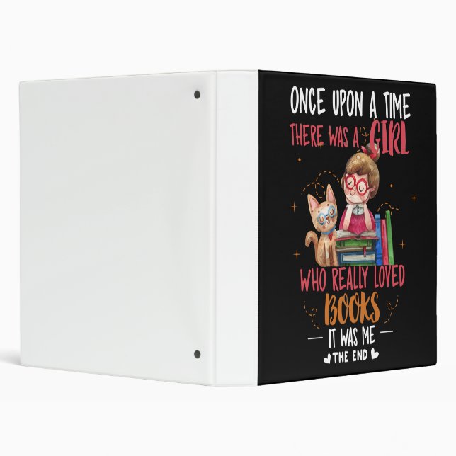 Once Upon A Time There Was A Girl Who Really Books 3 Ring Binder (Background)