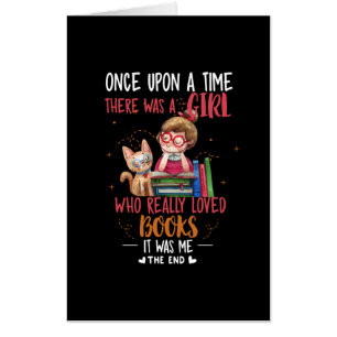 Once Upon A Time There Was A Girl Who Really Books Card