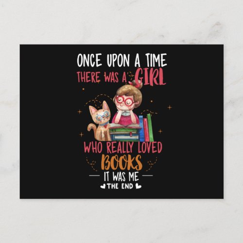 Once Upon A Time There Was A Girl Who Really Books Holiday Postcard