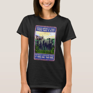Once Upon A Time There Was A Man  Cow Breed Black  T-Shirt