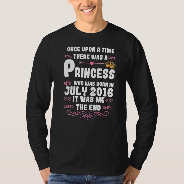 Once Upon A Time There Was A Princess July 2016 Bi T-Shirt (Front)