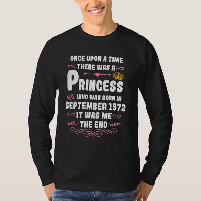 Once upon a time there was a princess. September 1 T-Shirt (Front)
