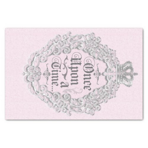 Once Upon A Time Vintage Pink Princess Elegant Tissue Paper