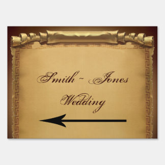Once Upon a Time Wedding Direction Sign