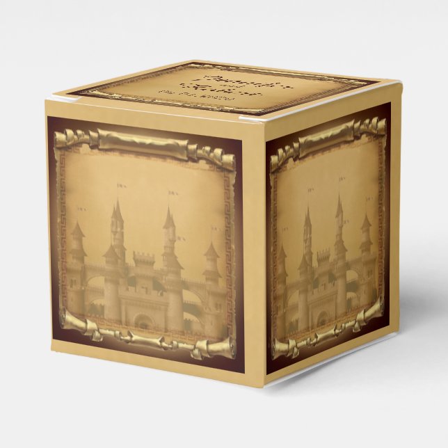 Once Upon a Time Wedding Favor Box (Front Side)