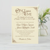 Once Upon a Time Wedding Invitation (Standing Front)