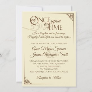 Once Upon a Time Wedding Invitation