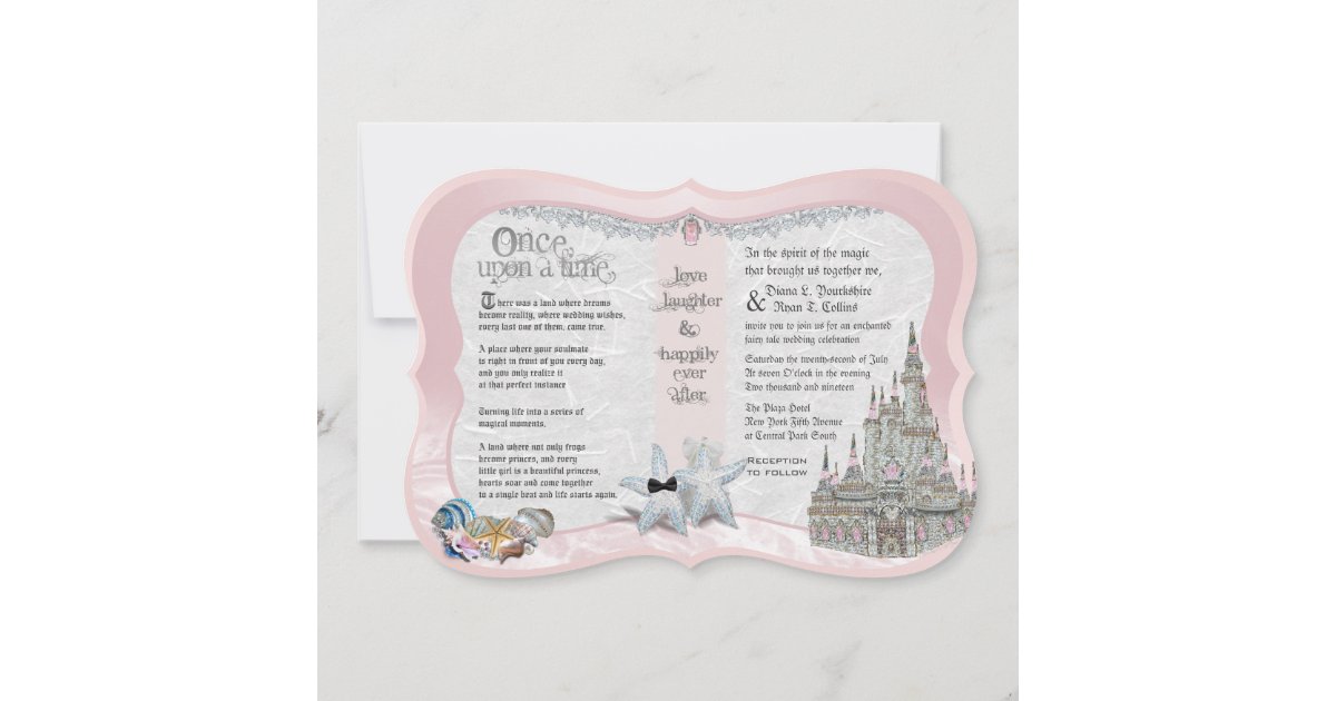 Once Upon A Time Wedding Invitation Zazzle