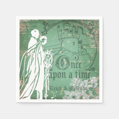 Once Upon a Time Wedding Paper Napkins