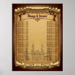 Once Upon A Time Wedding Seating Chart at Zazzle