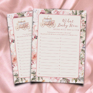 Once Upon a Time What Baby Item Baby Shower Game Enclosure Card