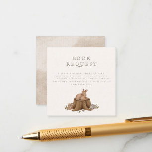 Once Upon a Time Woodland Book Request Enclosure Card