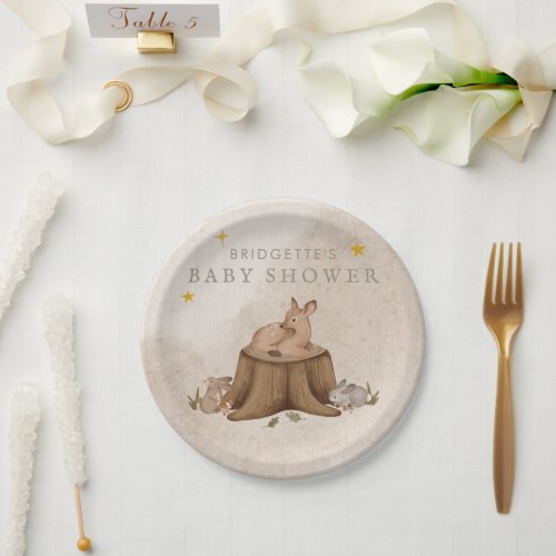 Once Upon a Time Woodland Storybook Paper Plates