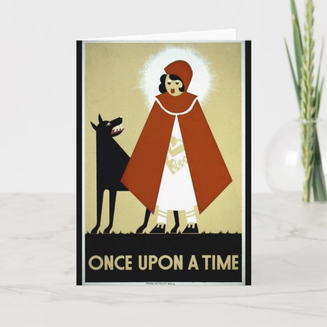 Once Upon a Time - WPA Poster - Card (Front)