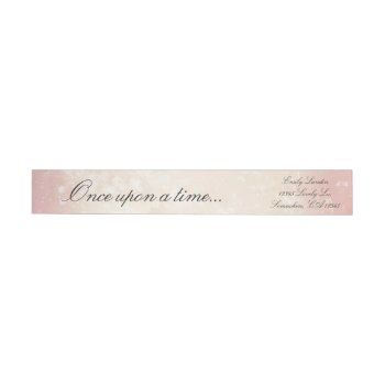 Once Upon A Time Wrap Around Label by LEAH_MCPHAIL at Zazzle