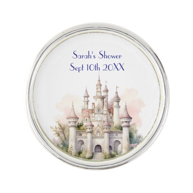 Once Upon A Twin  Lapel Pin (Front)