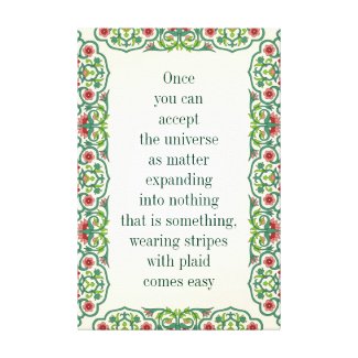once you can accept the universe quote wisdom post canvas print
