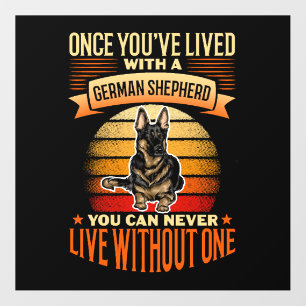 Once You've Lived With A German Shepherd Retro Floor Decals