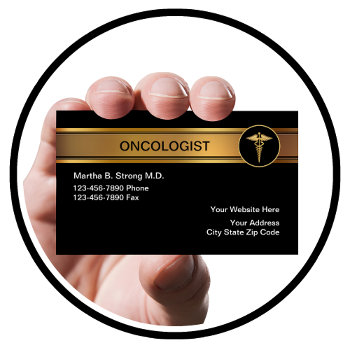 Oncologist Business Cards by Luckyturtle at Zazzle